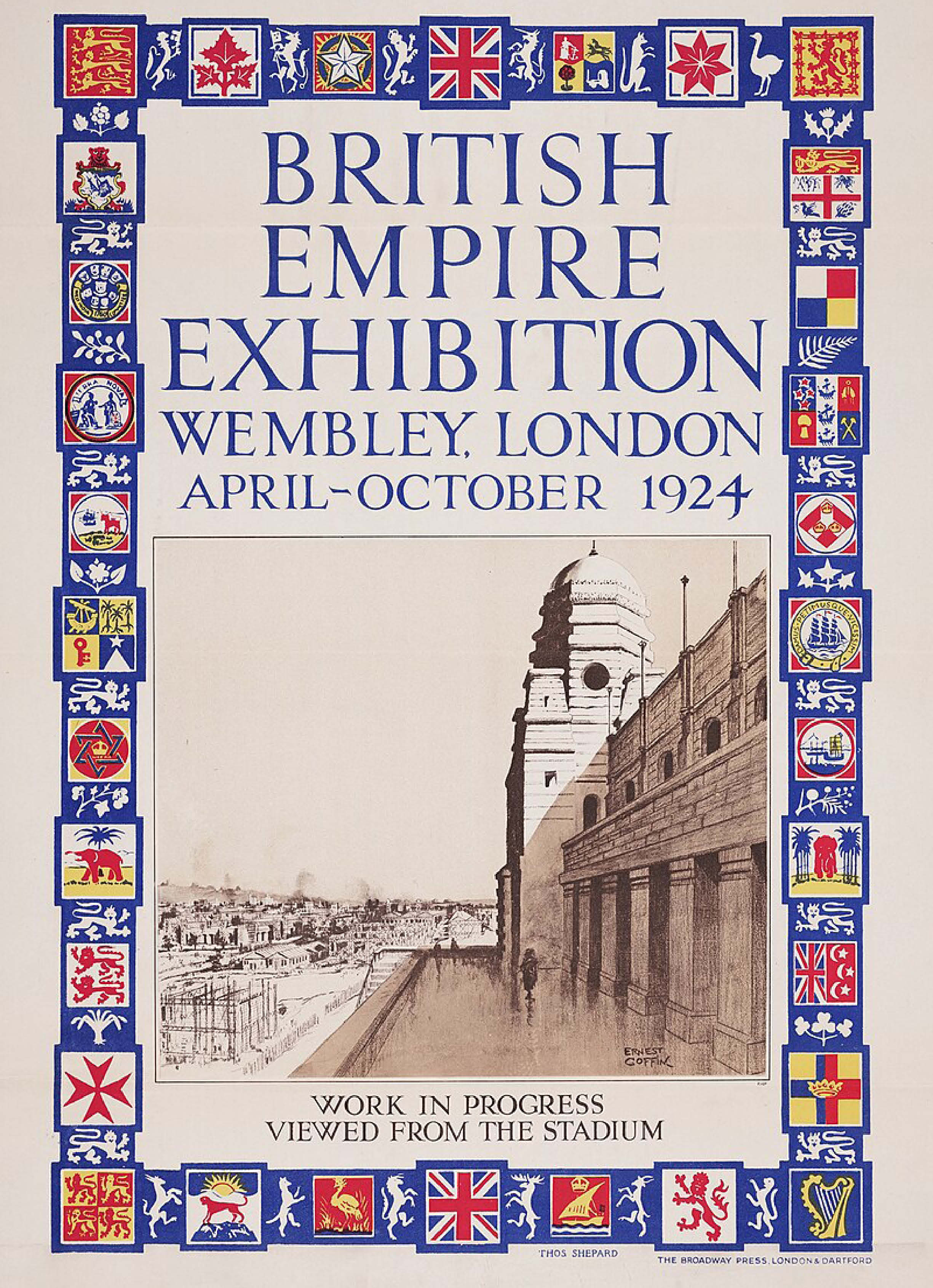 British Empire Exhibition at Wembley London April - October 1924