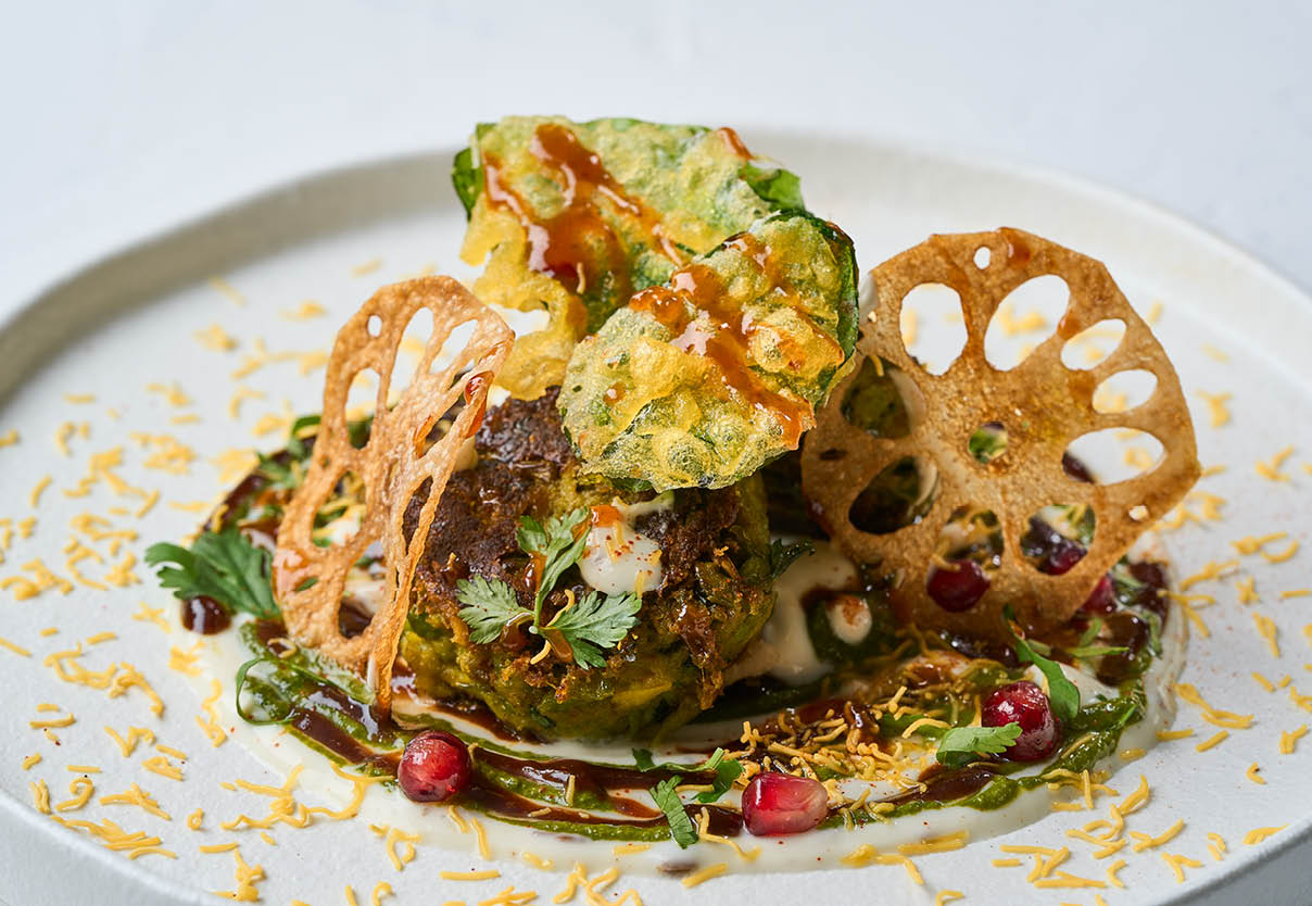 Muttar Tikki Chaat 