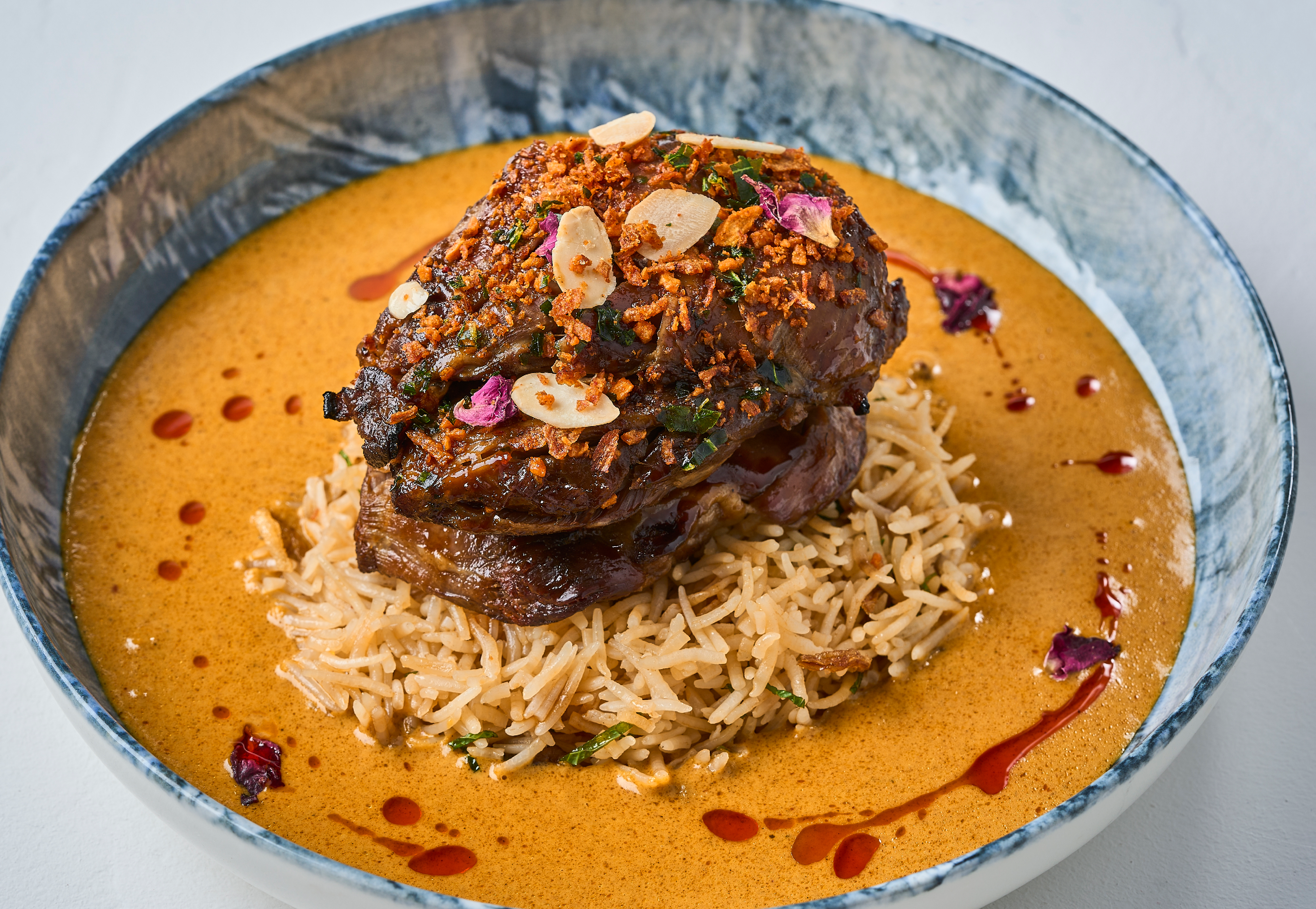 Tandoori Raan Kebab with Yakhni Pulao