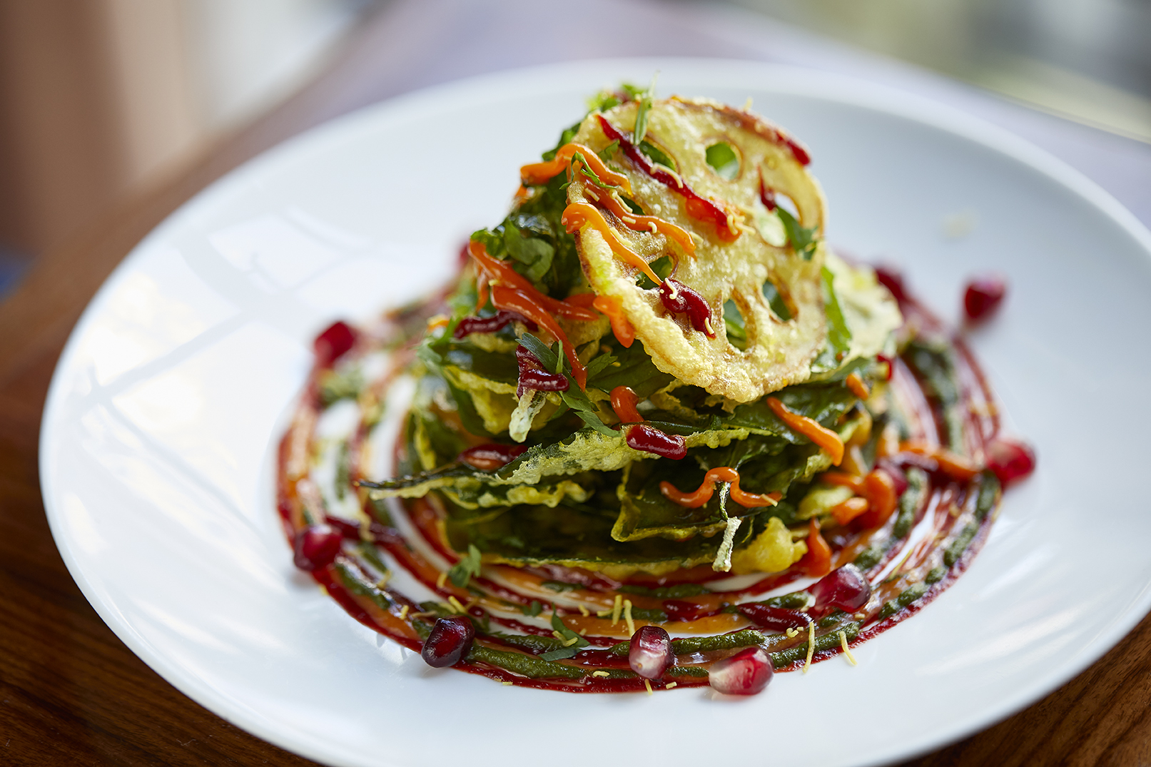 Spinach Leaf Chaat